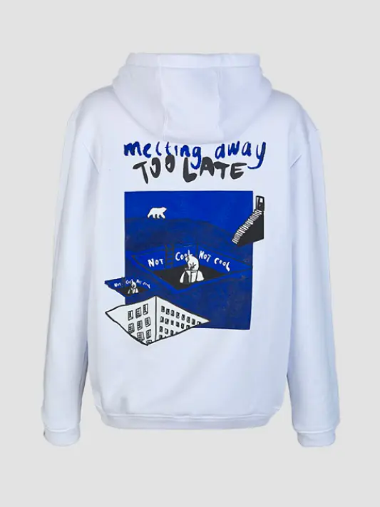 Too Late White Hoodie - GENERATION OZ