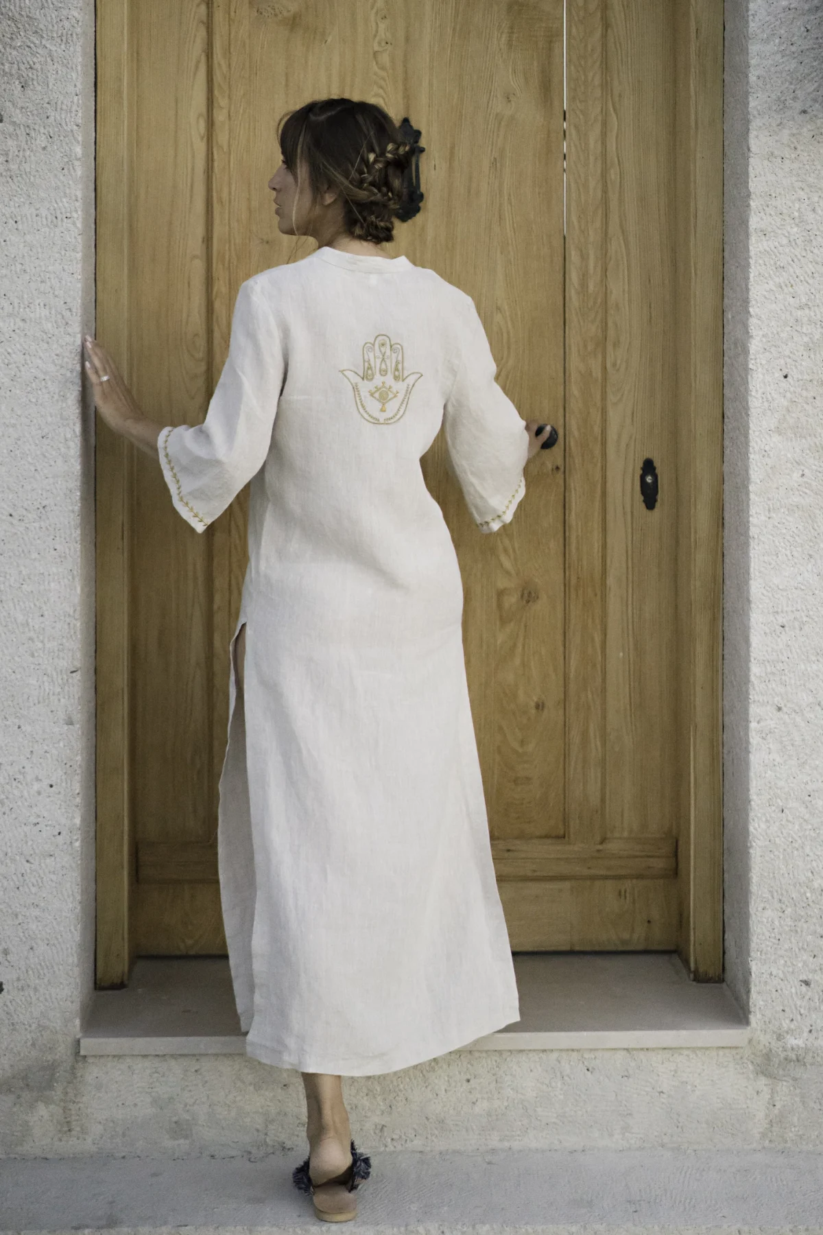 Keten Fatma Ana Kaftan - Görsel 2