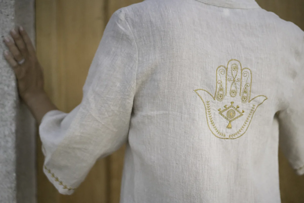 Keten Fatma Ana Kaftan - Görsel 3