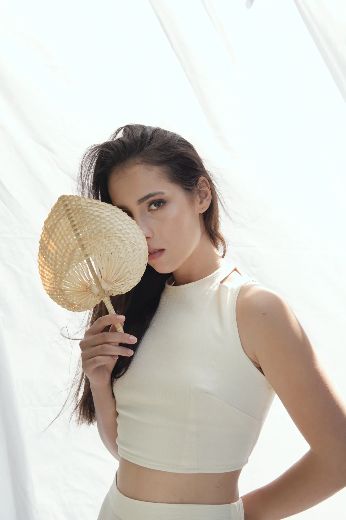 Naturel Sırtı Bağlamalı Top - BE OZ - Görsel 4