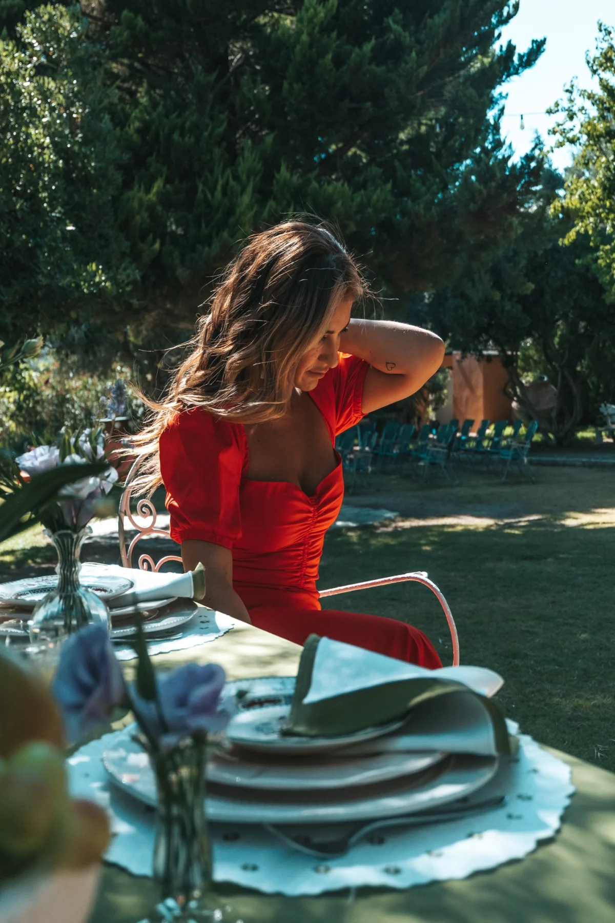 Monica Kırmızı Elbise - BE OZ - Görsel 6