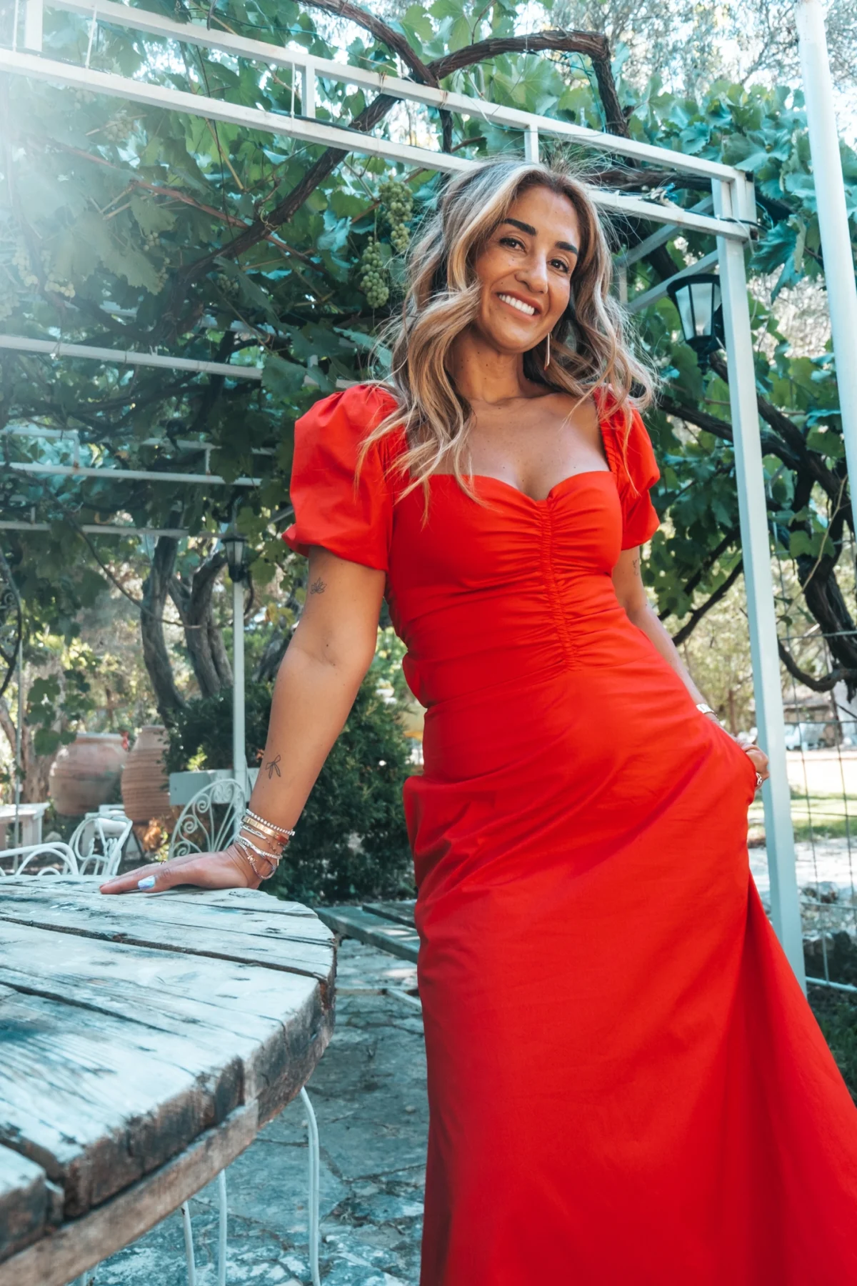 Monica Kırmızı Elbise - BE OZ - Görsel 2