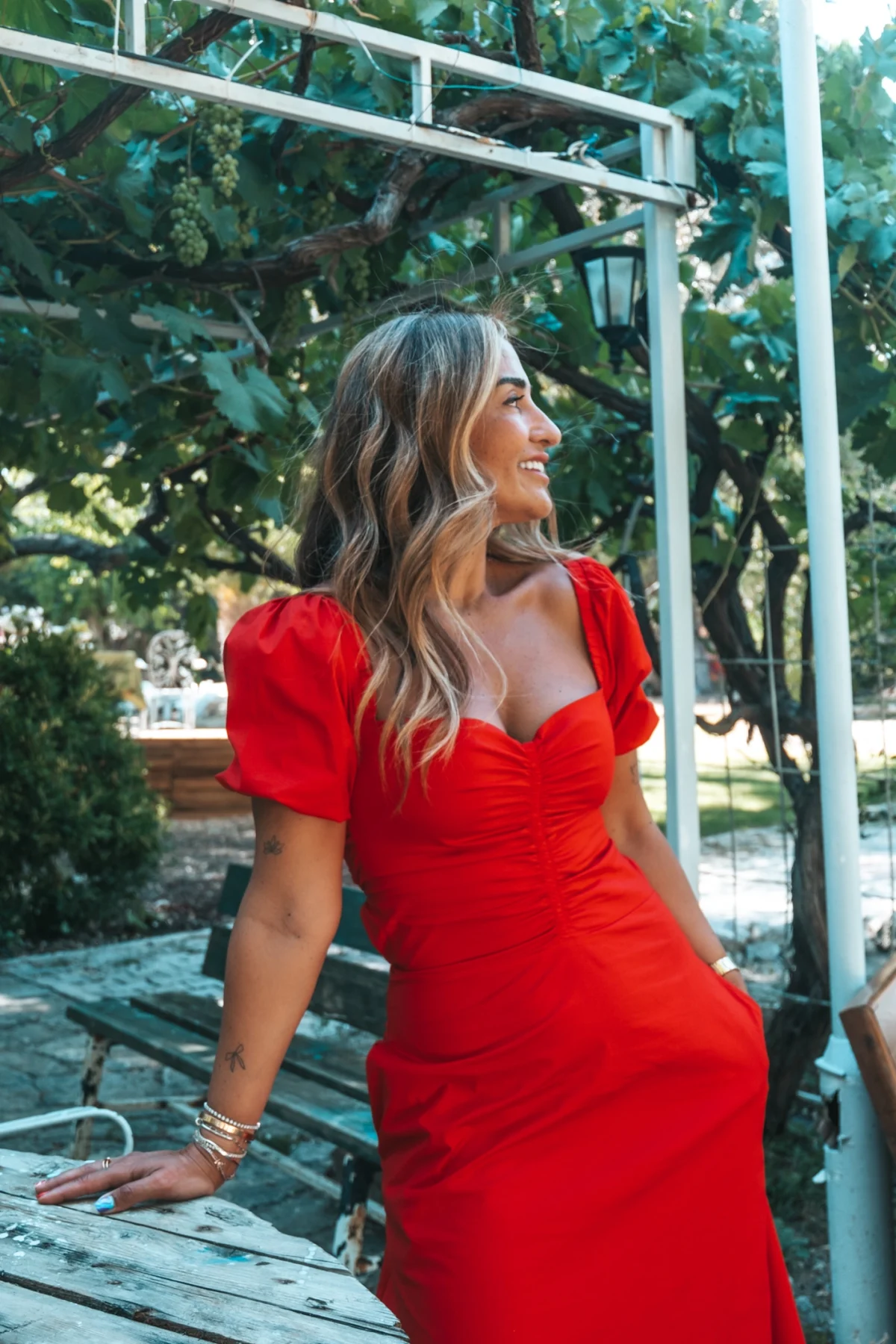 Monica Kırmızı Elbise - BE OZ - Görsel 8