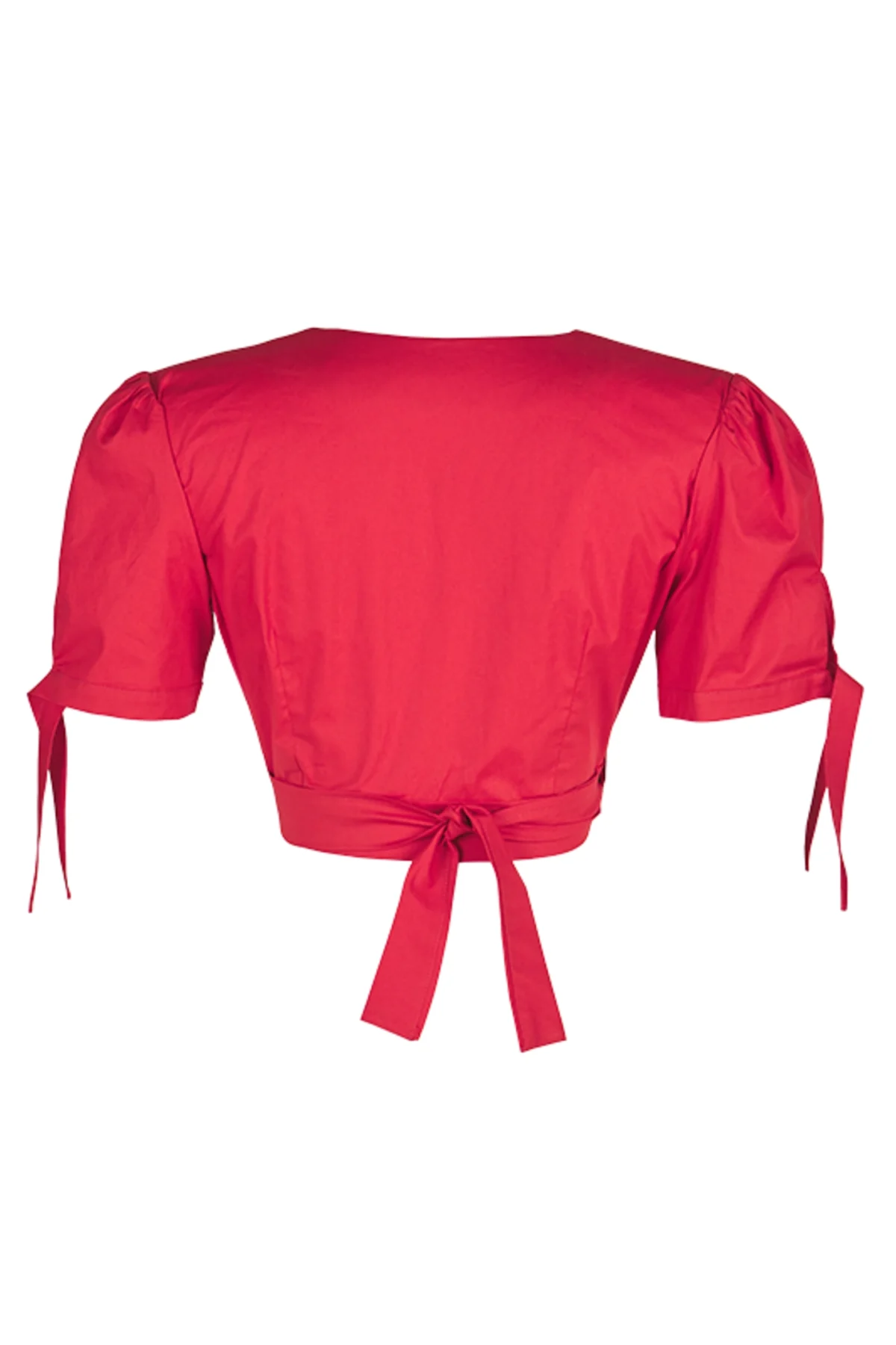 Kruvaze Bağlamalı Kırmızı Top - BE OZ - Görsel 2