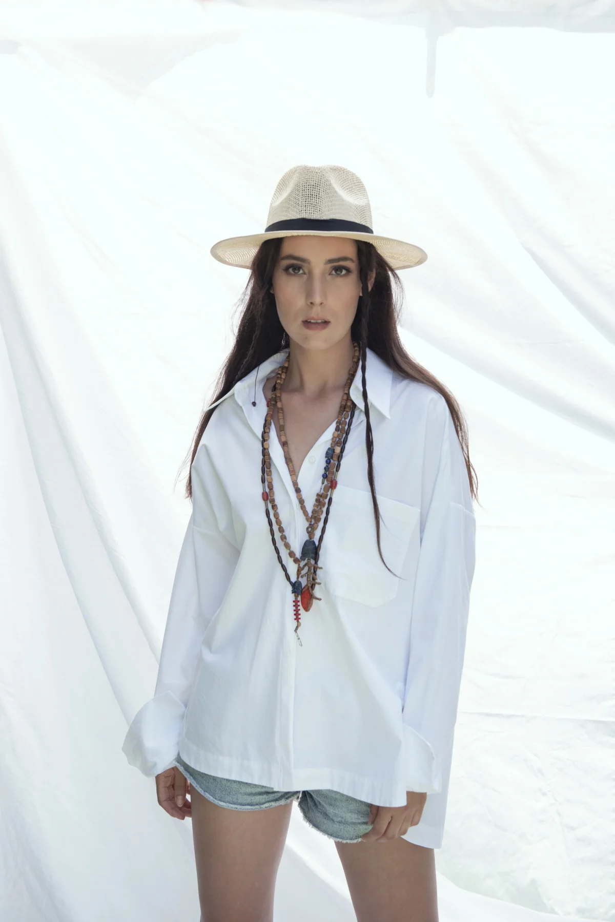 Oversize Boyfriend Mavi Gömlek - BE OZ - Görsel 8