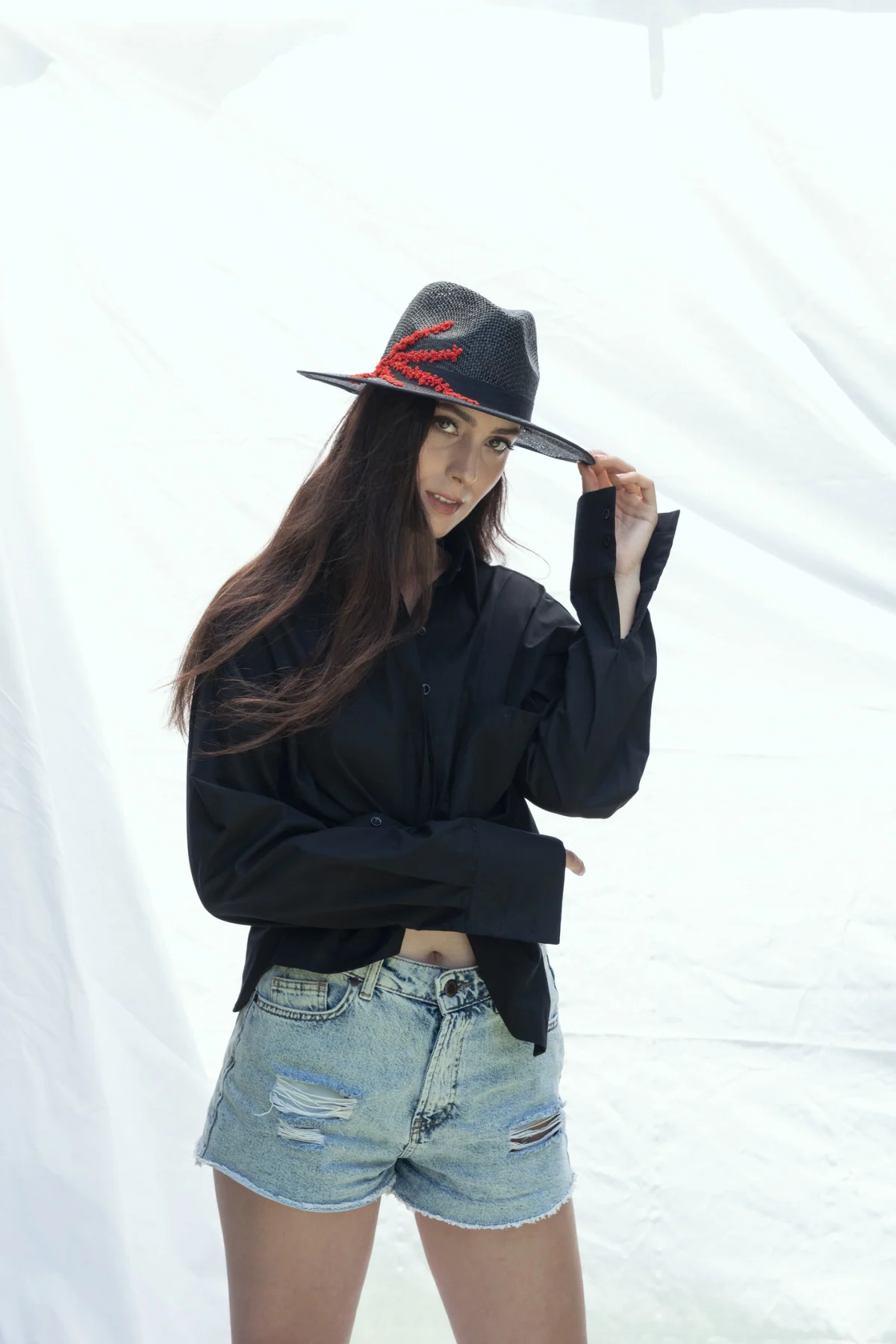 Oversize Boyfriend Mavi Gömlek - BE OZ - Görsel 5