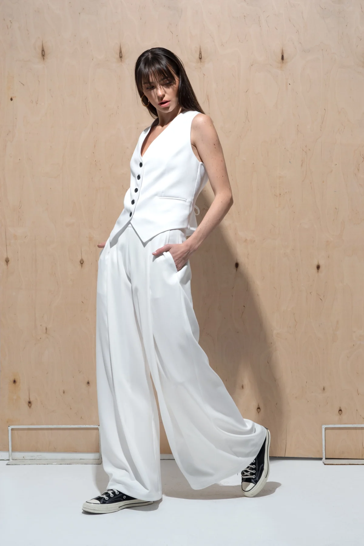 Oz Palazzo Camel Pantolon - BE OZ - Görsel 10