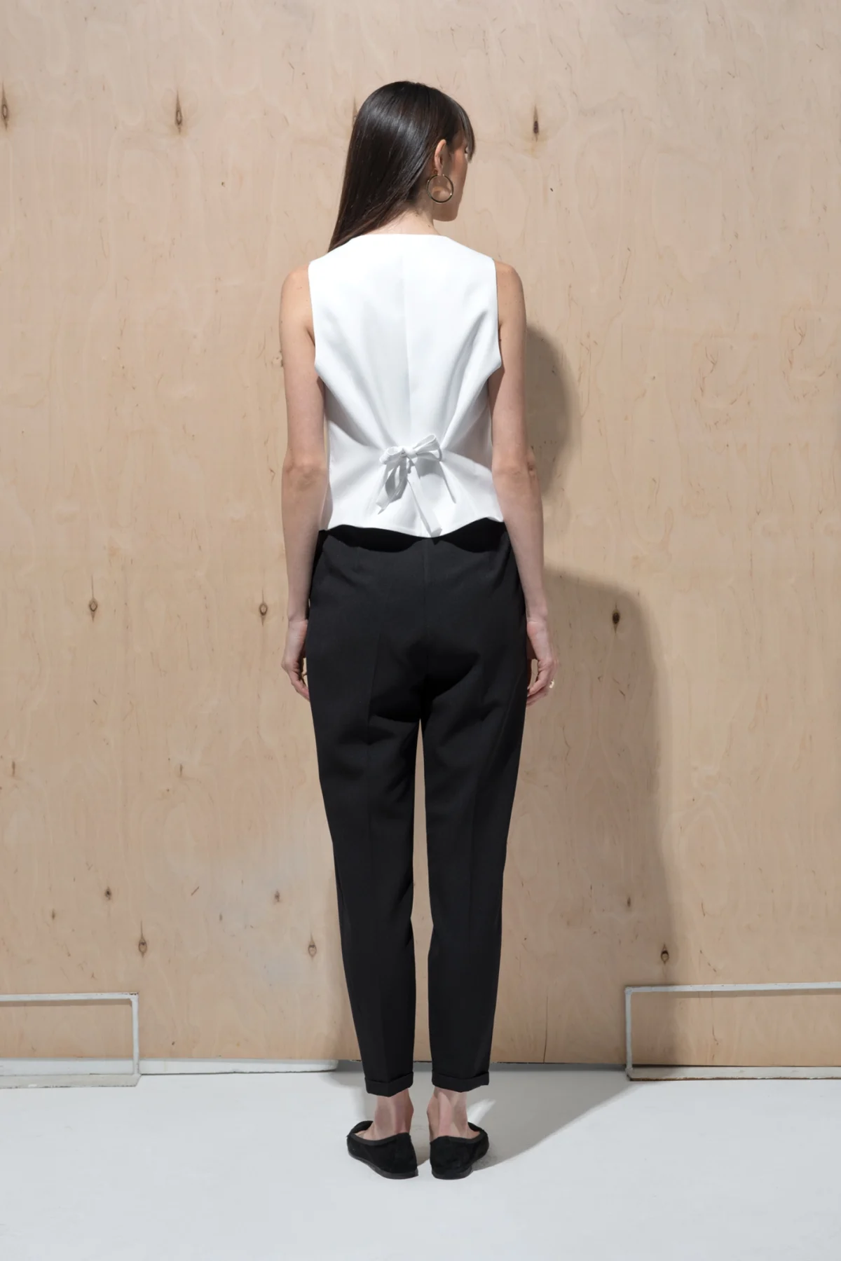 Klasik Önü Düğmeli Camel Yelek - BE OZ - Görsel 11