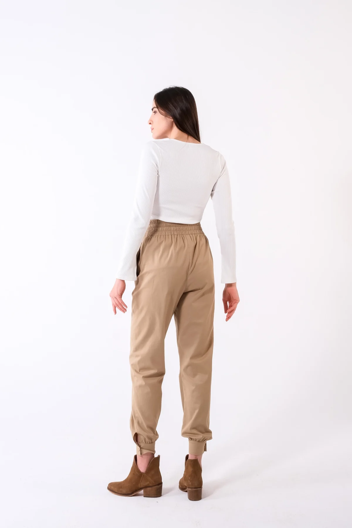 Kuşgözlü Beyaz Bluz - BE OZ - Görsel 3