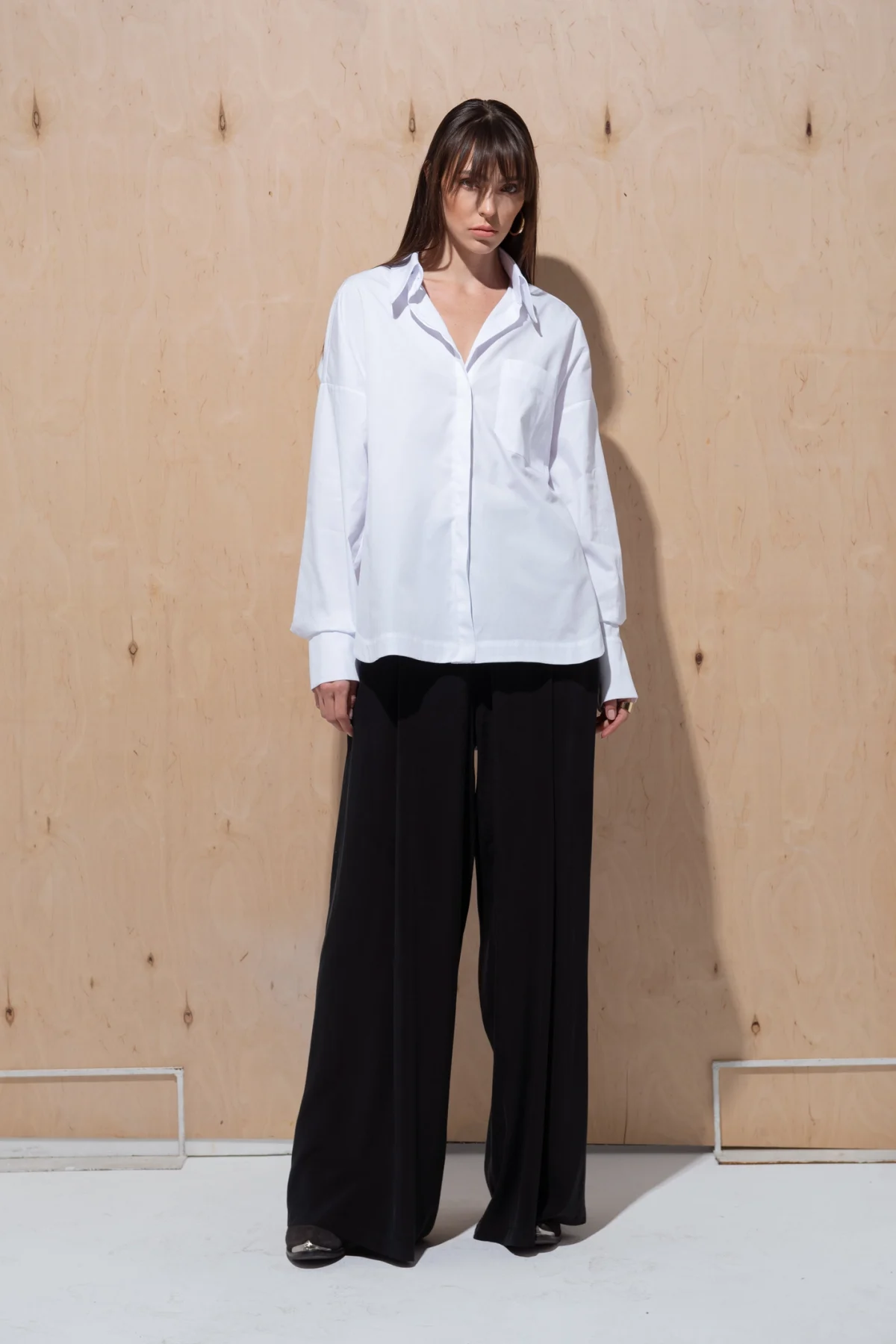 Oversize Boyfriend Mavi Gömlek - BE OZ - Görsel 21