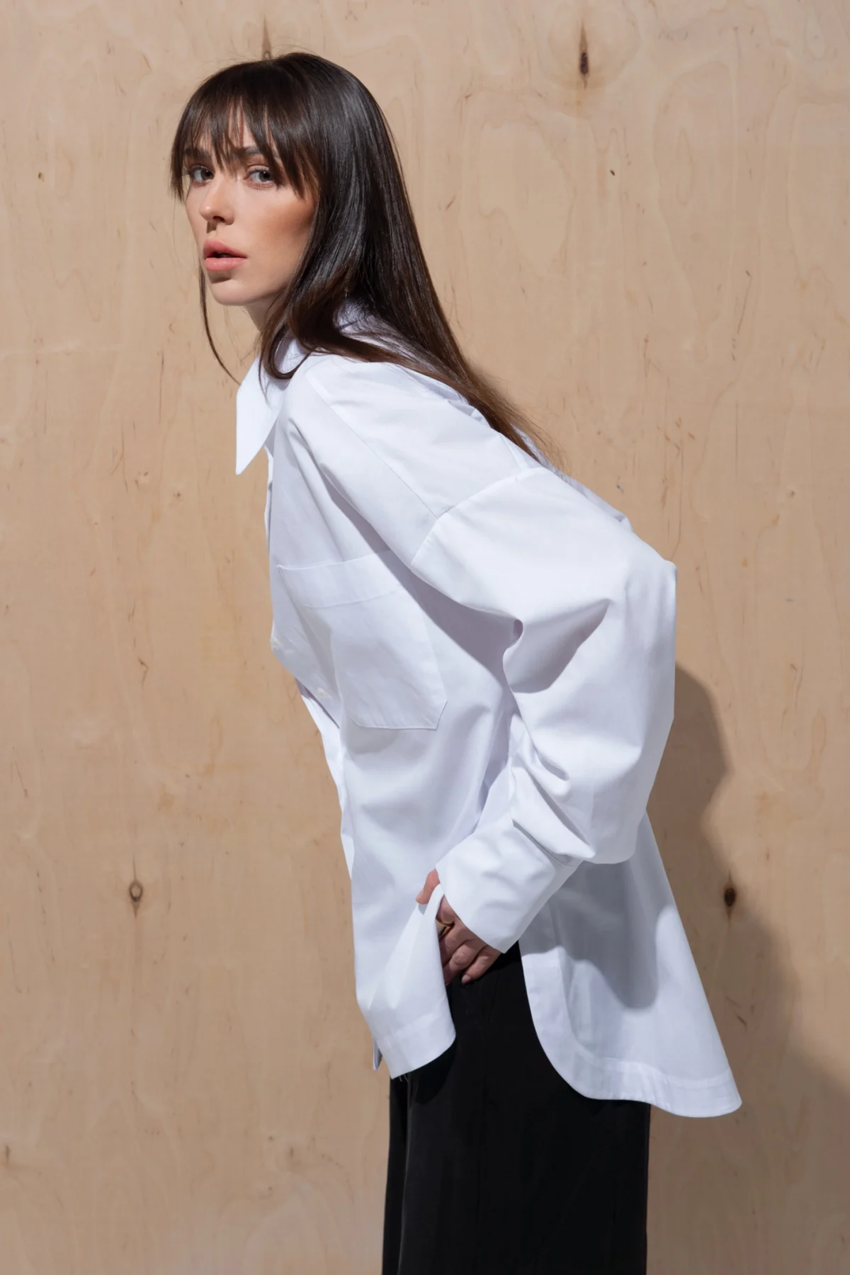 Oversize Boyfriend Mavi Gömlek - BE OZ - Görsel 24