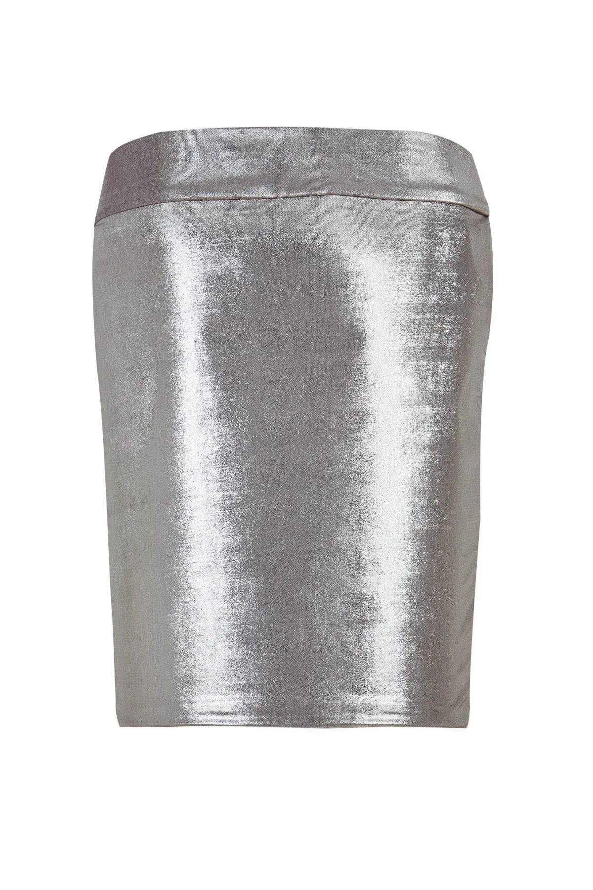 Shiny Gümüş Drape Etek - BE OZ - Görsel 2