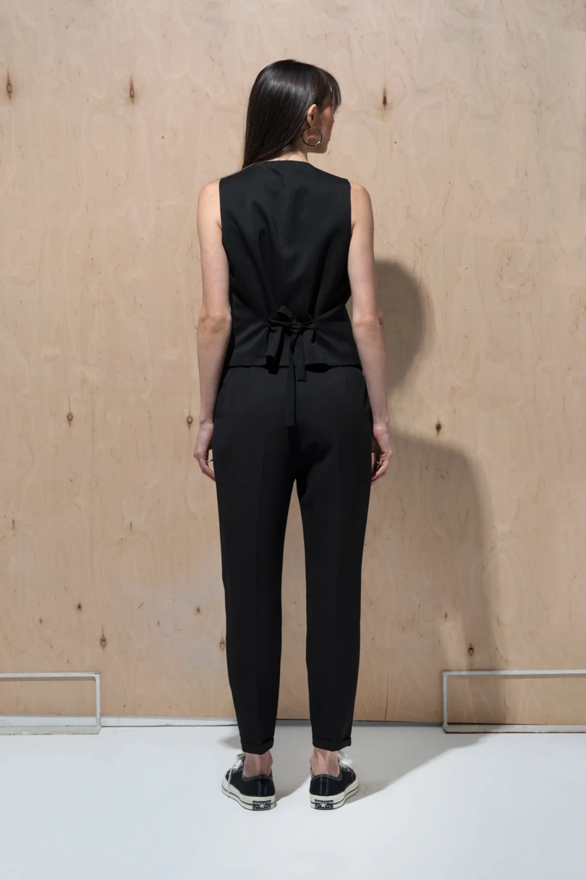 Klasik Önü Düğmeli Beyaz Yelek - BE OZ - Görsel 10