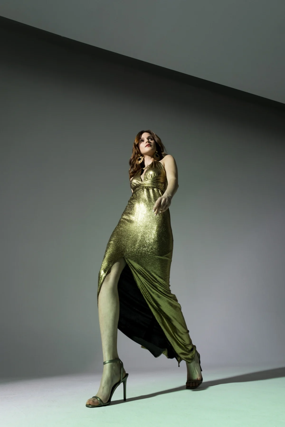 New Tracy Gold Varak Elbise - BE OZ - Görsel 7