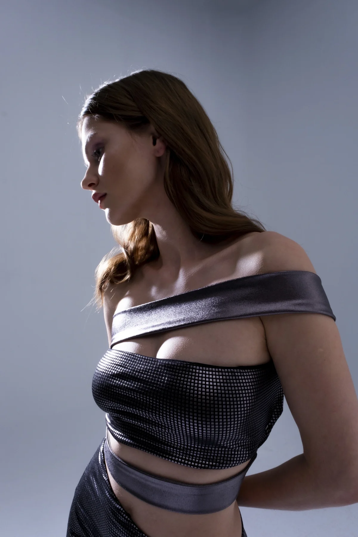 Ceylo Cut Out Antrasit Elbise - BE OZ - Görsel 4