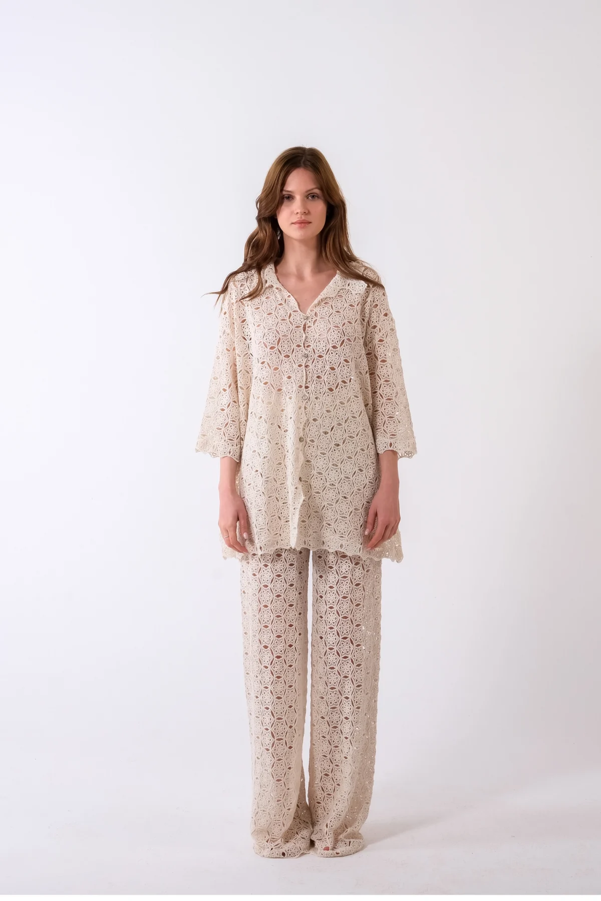 Resort Kroşe Siyah Pantolon - BE OZ - Görsel 5