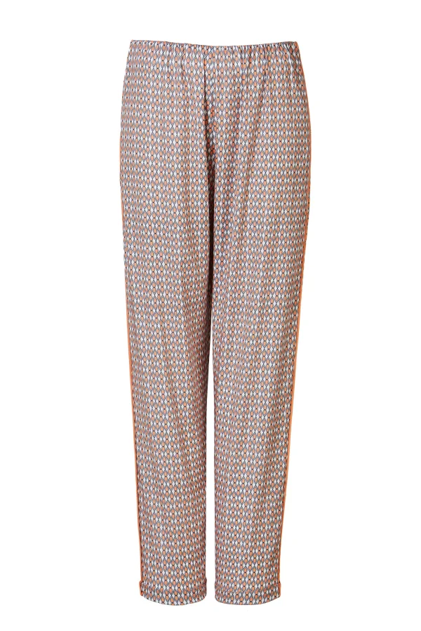 Nihan Turuncu Desen Havuç Pantolon - BE OZ