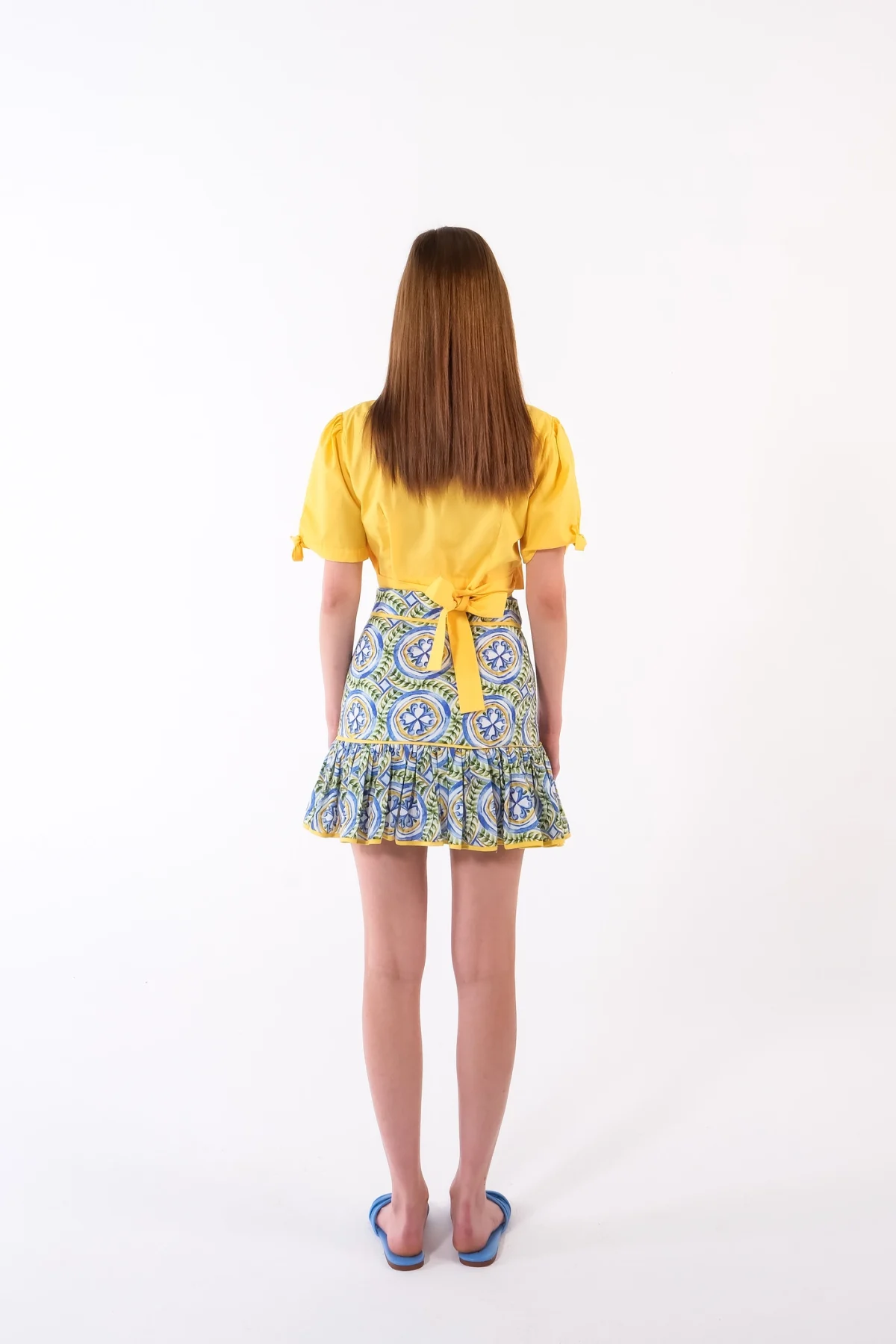 Kruvaze Bağlamalı Sarı Top - BE OZ - Görsel 5