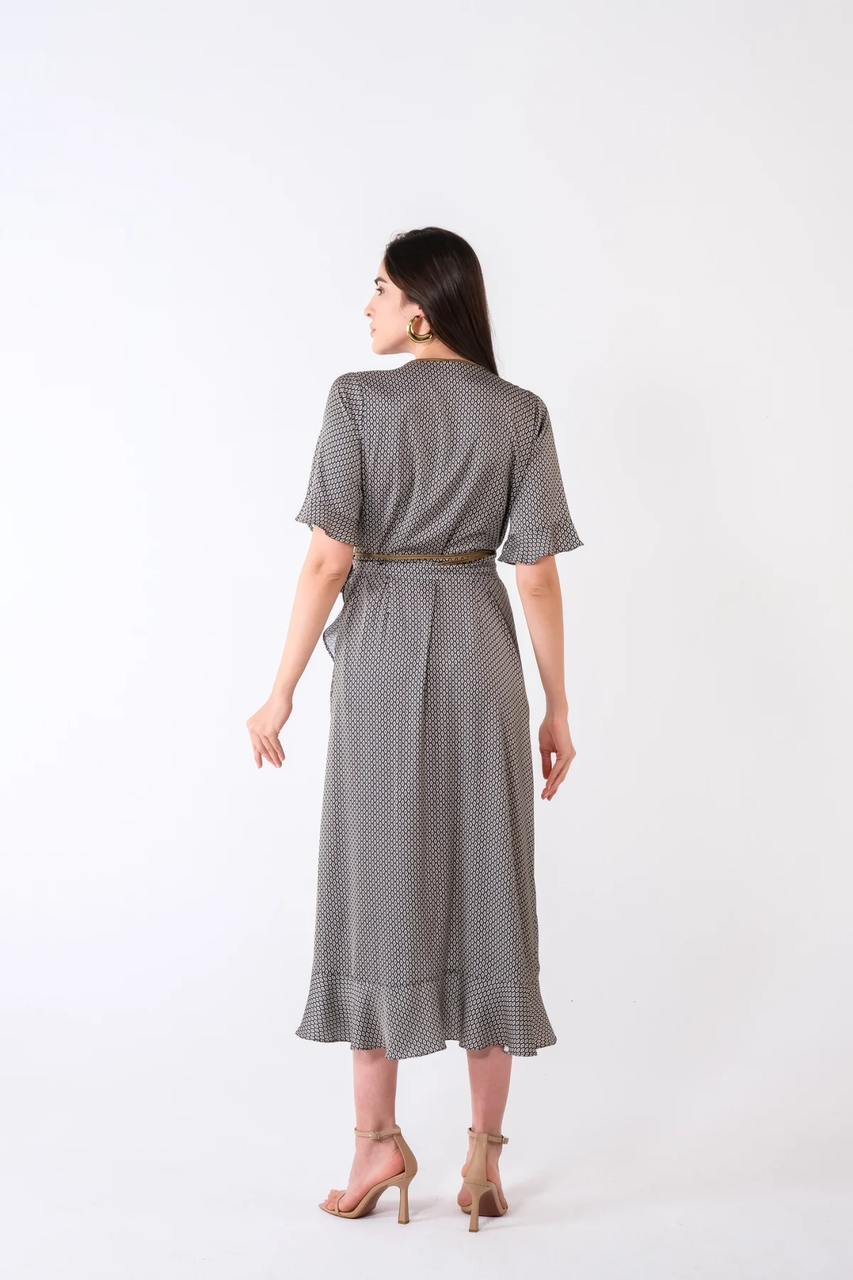 Yasmin Retro Desen Elbise - BE OZ - Görsel 3