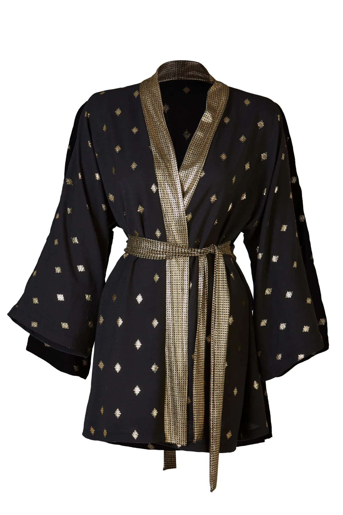 Clea Gold Varak Kimono - BE OZ - Görsel 1