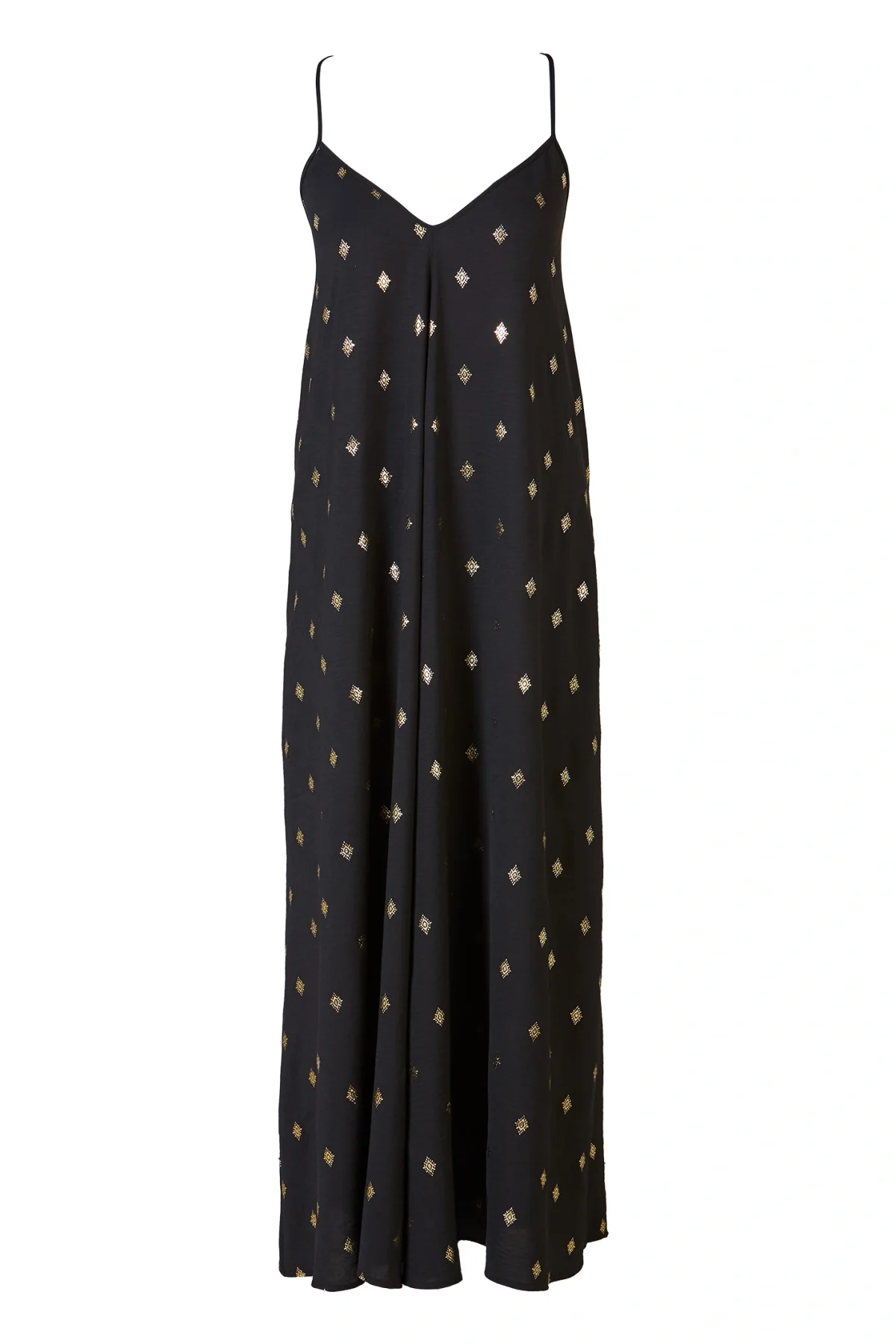 Marnie Gold Varak Maxi Siyah Elbise - BE OZ - Görsel 8