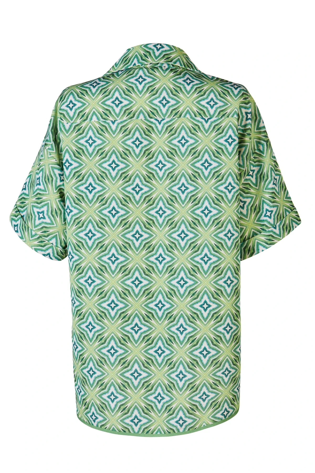 Natur Yeşil Gömlek ve Şort Takım - BE OZ - Görsel 6