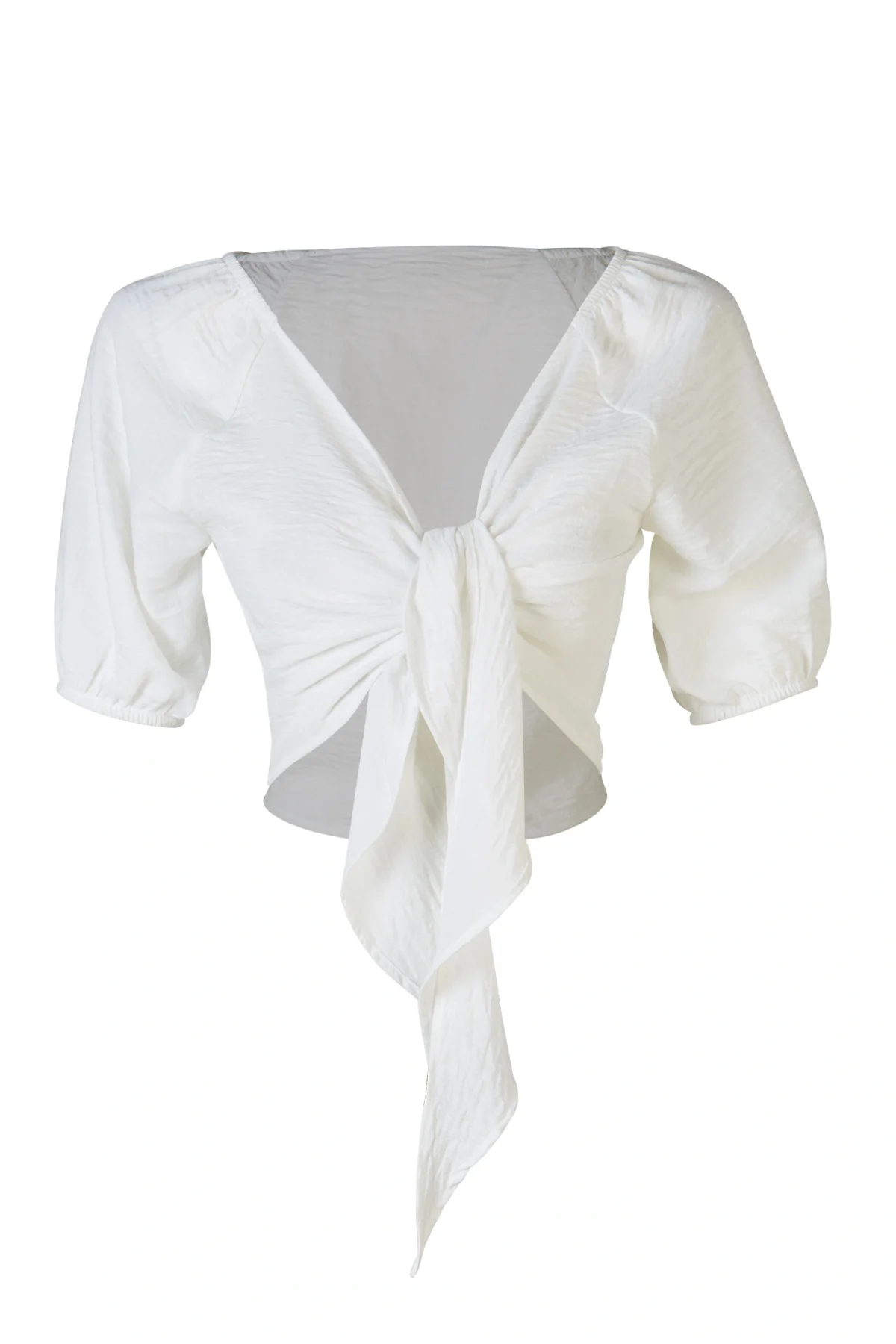 Önden Bağlamalı Siyah Top - BE OZ - Görsel 7