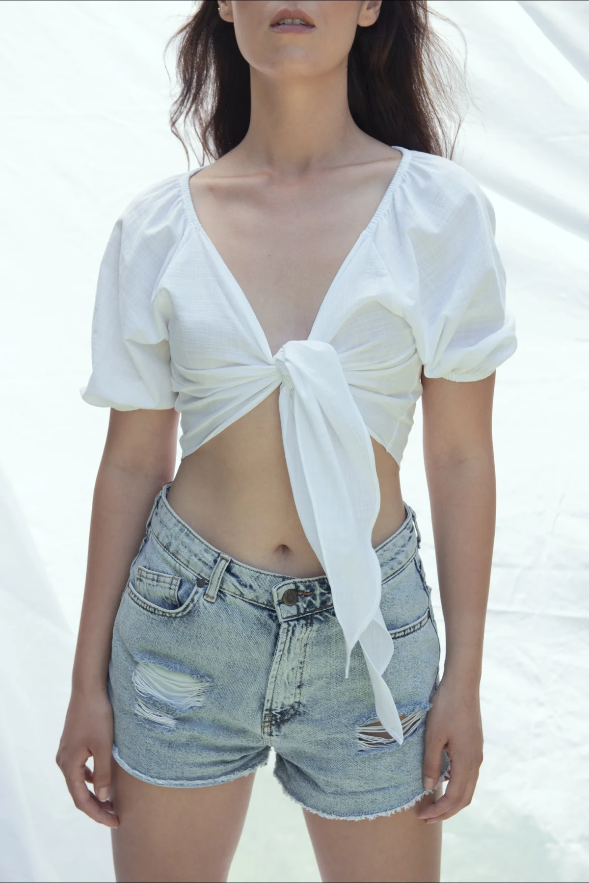 Önden Bağlamalı Turuncu Top - BE OZ - Görsel 7