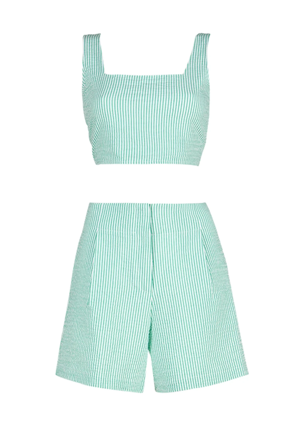 Costa Yeşil Çizgili Takım - BE OZ - Görsel 1