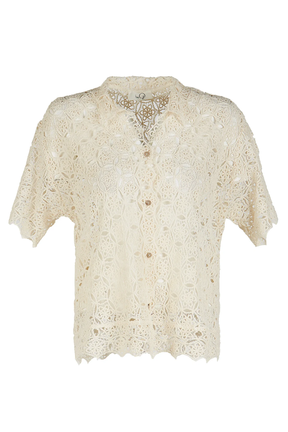 Resort Kroşe Siyah Gömlek - BE OZ - Görsel 3