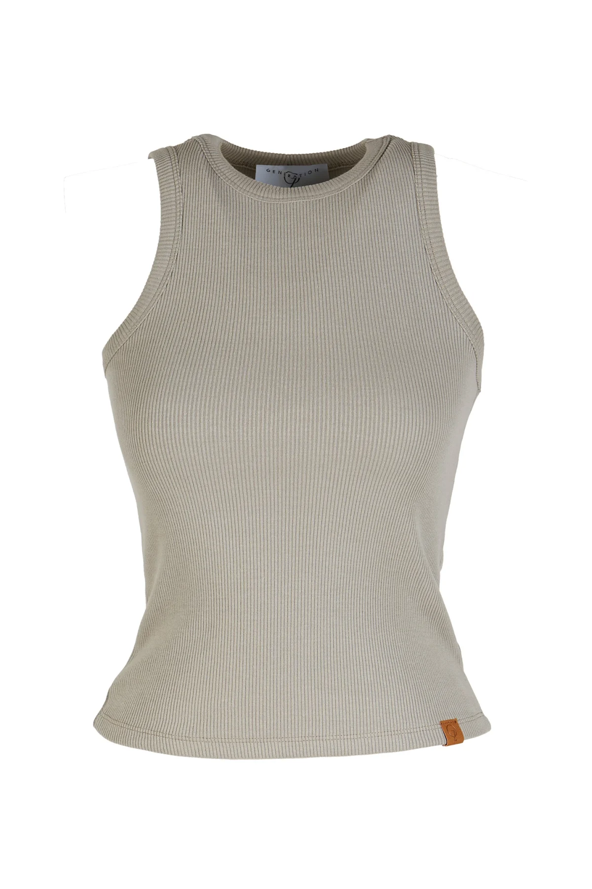 Yüzücü Ribana Ekru Atlet -BE OZ - Görsel 5