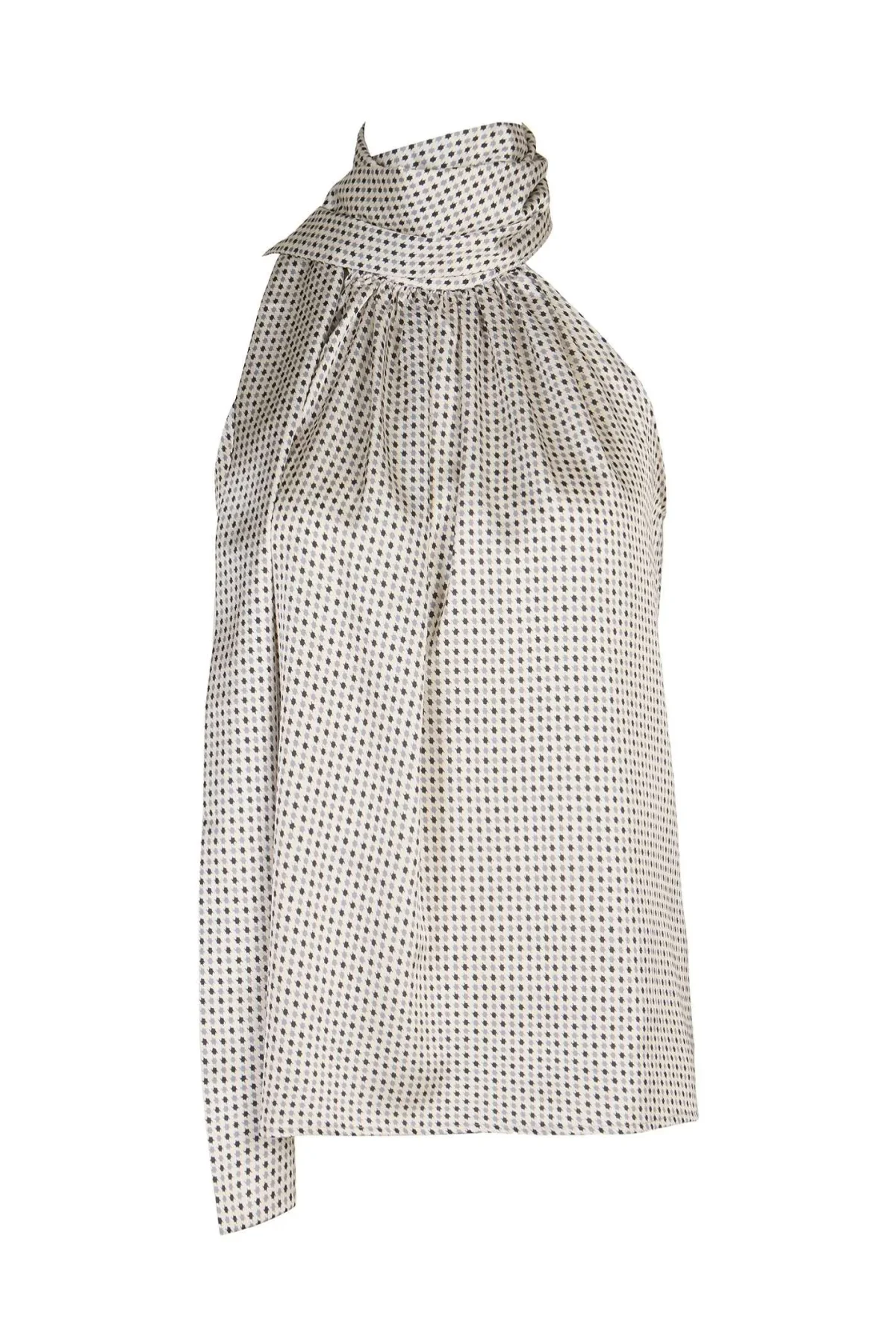 Elegance Siyah/Beyaz Bluz - BE OZ - Görsel 1