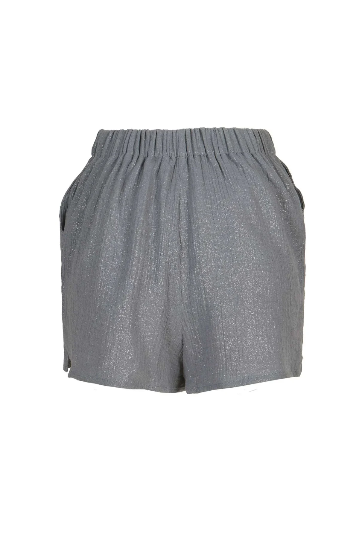 Kiga Gri Şort - BE OZ - Görsel 2