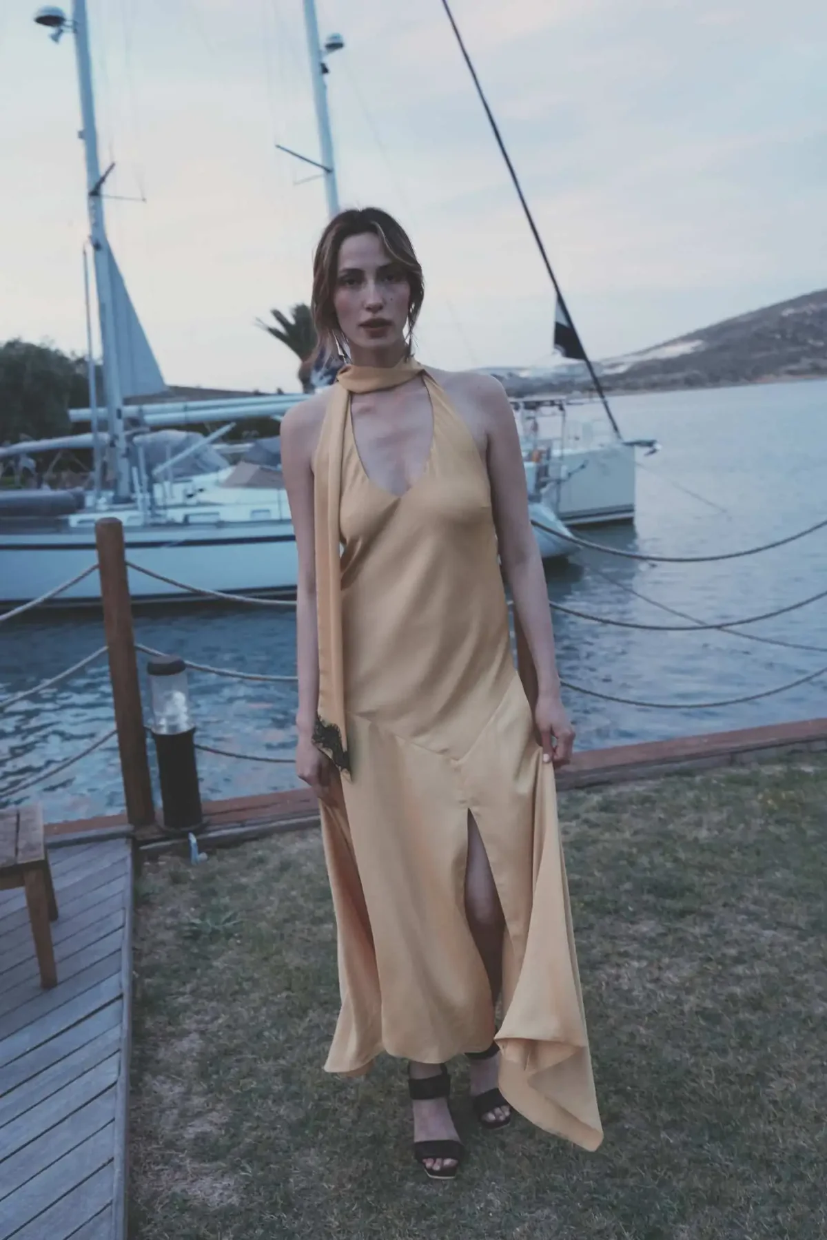 Matmazel Hardal Elbise - BE OZ - Görsel 2