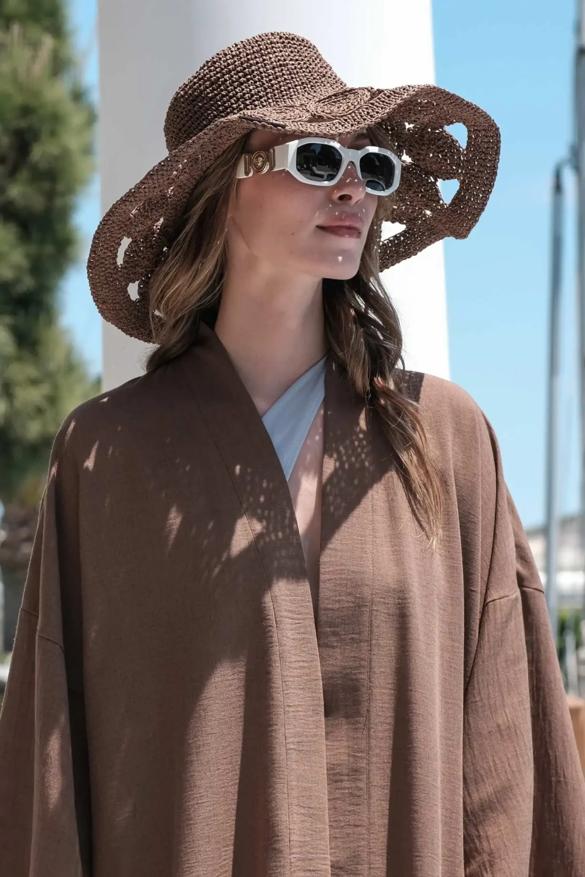 Mocha Uzun Kimono - BE OZ - Görsel 4