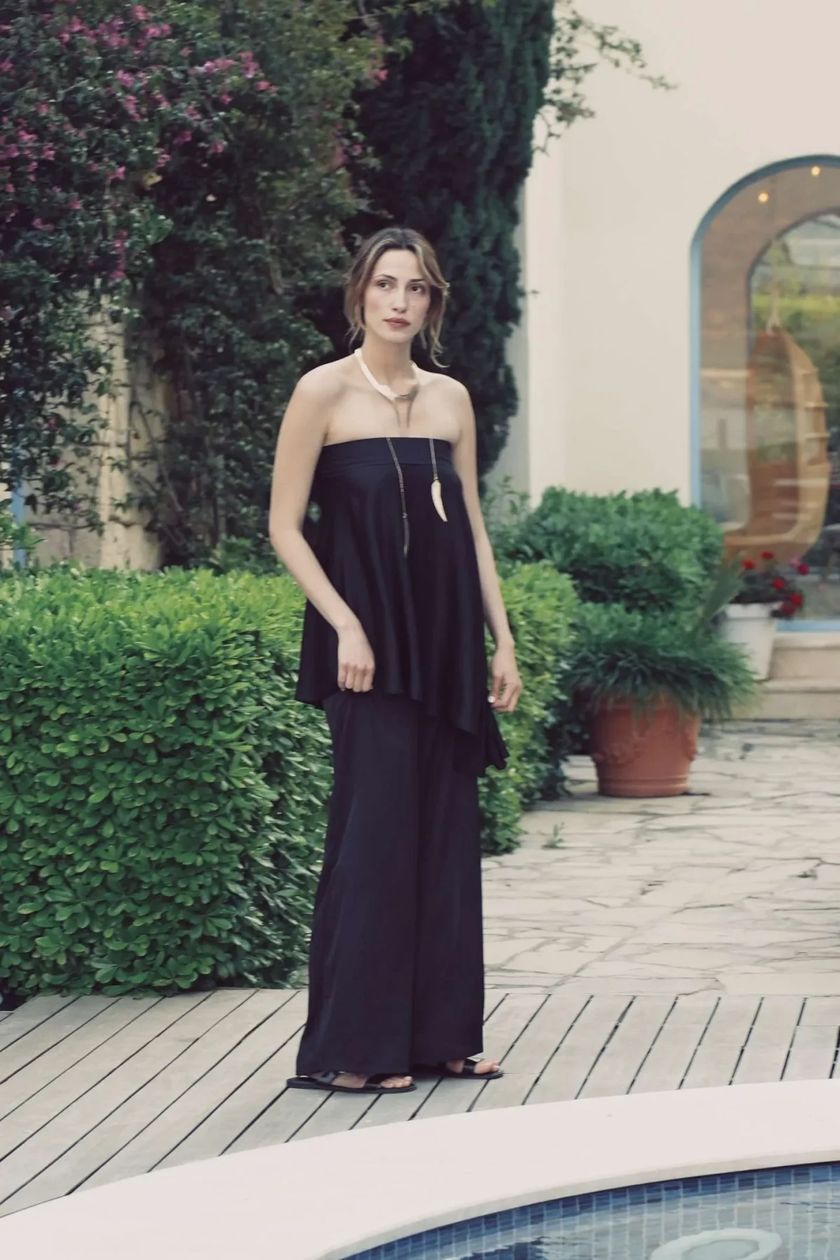 Isabel Siyah Tunik ve Pantolon - BE OZ - Görsel 2