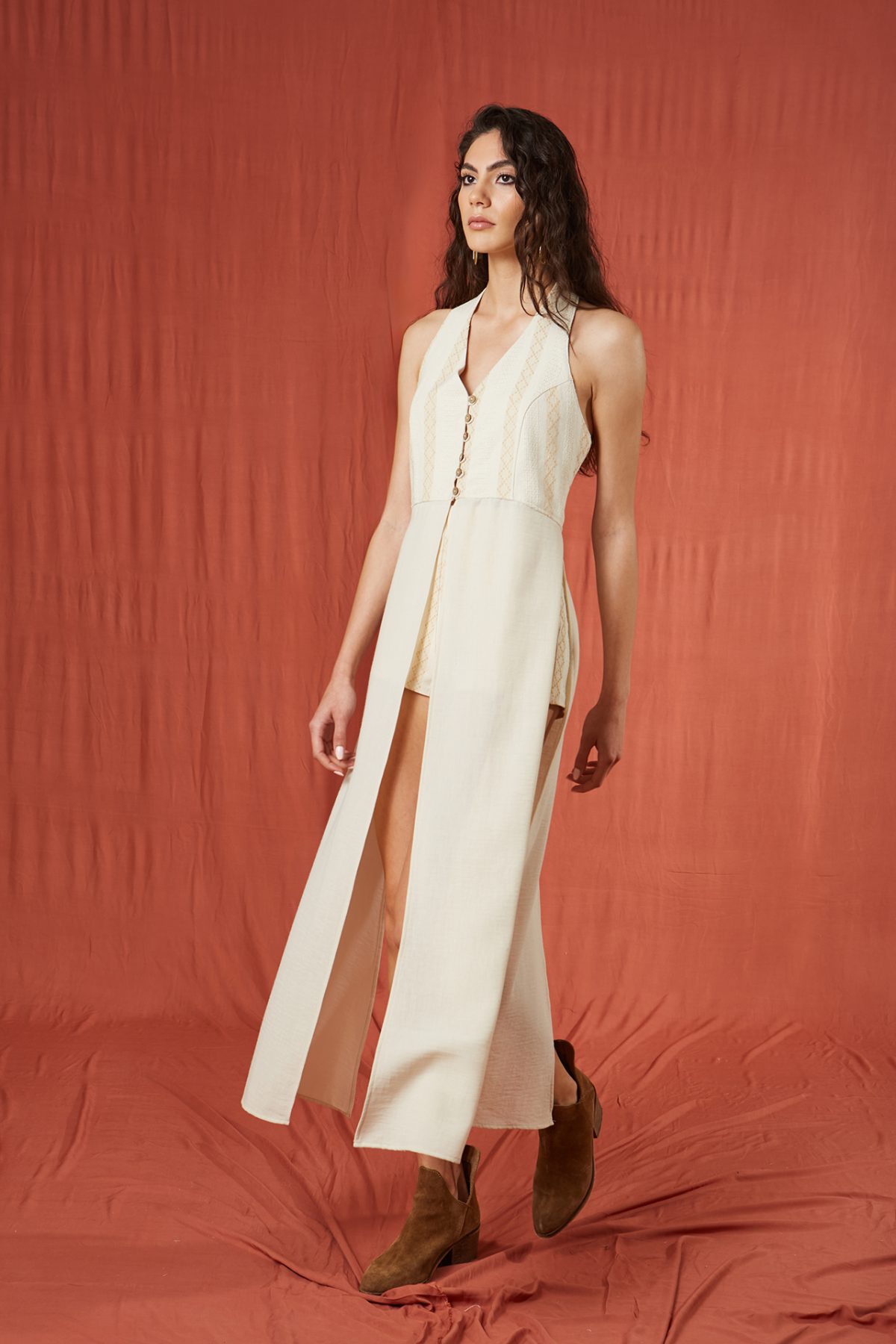 Anka Bej Yelek - BE OZ - Görsel 5