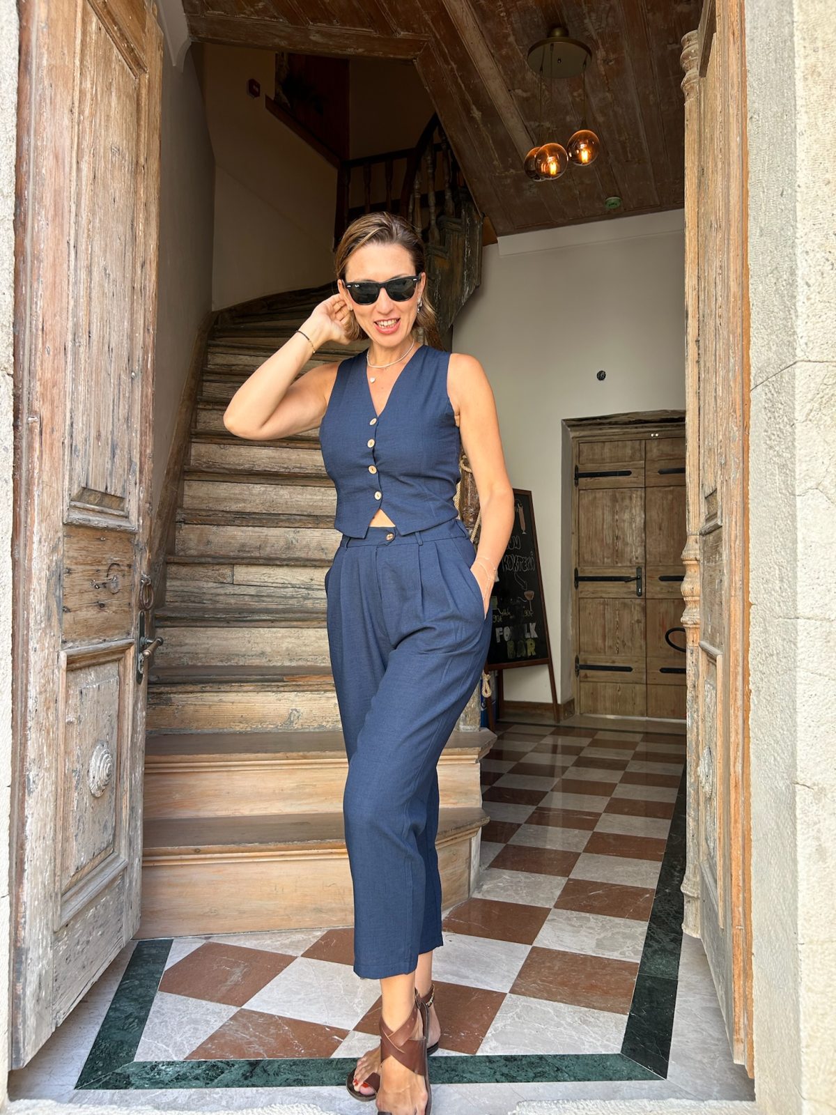 Italy Sırtı Açık Beyaz Yelek - BE OZ - Görsel 7