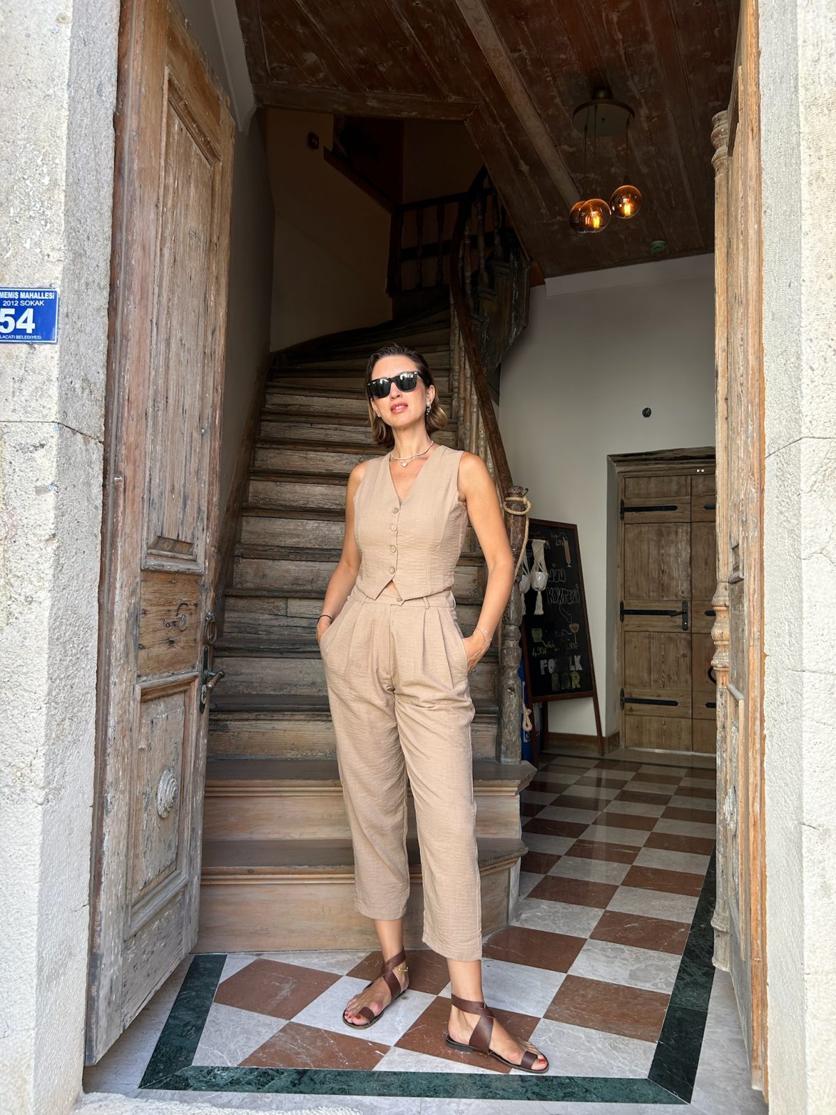 Italy Sırtı Açık Beyaz Yelek - BE OZ - Görsel 8