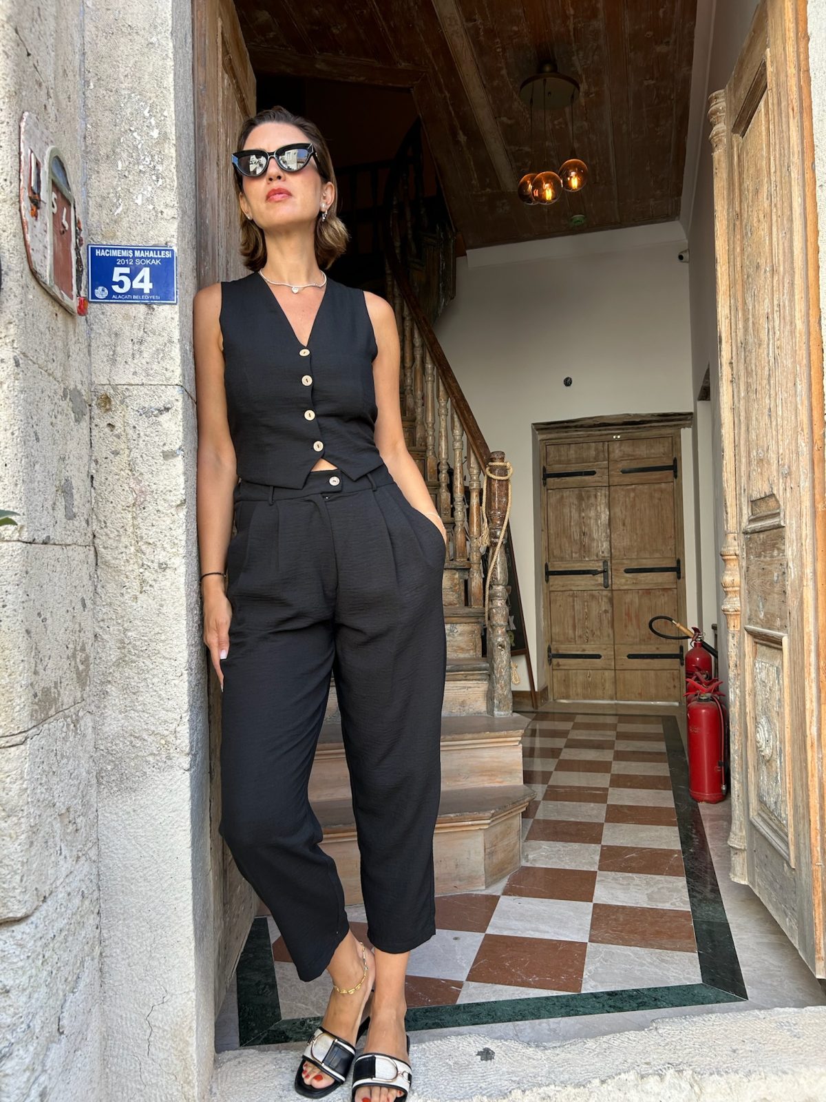 Italy Sırtı Açık Beyaz Yelek - BE OZ - Görsel 12