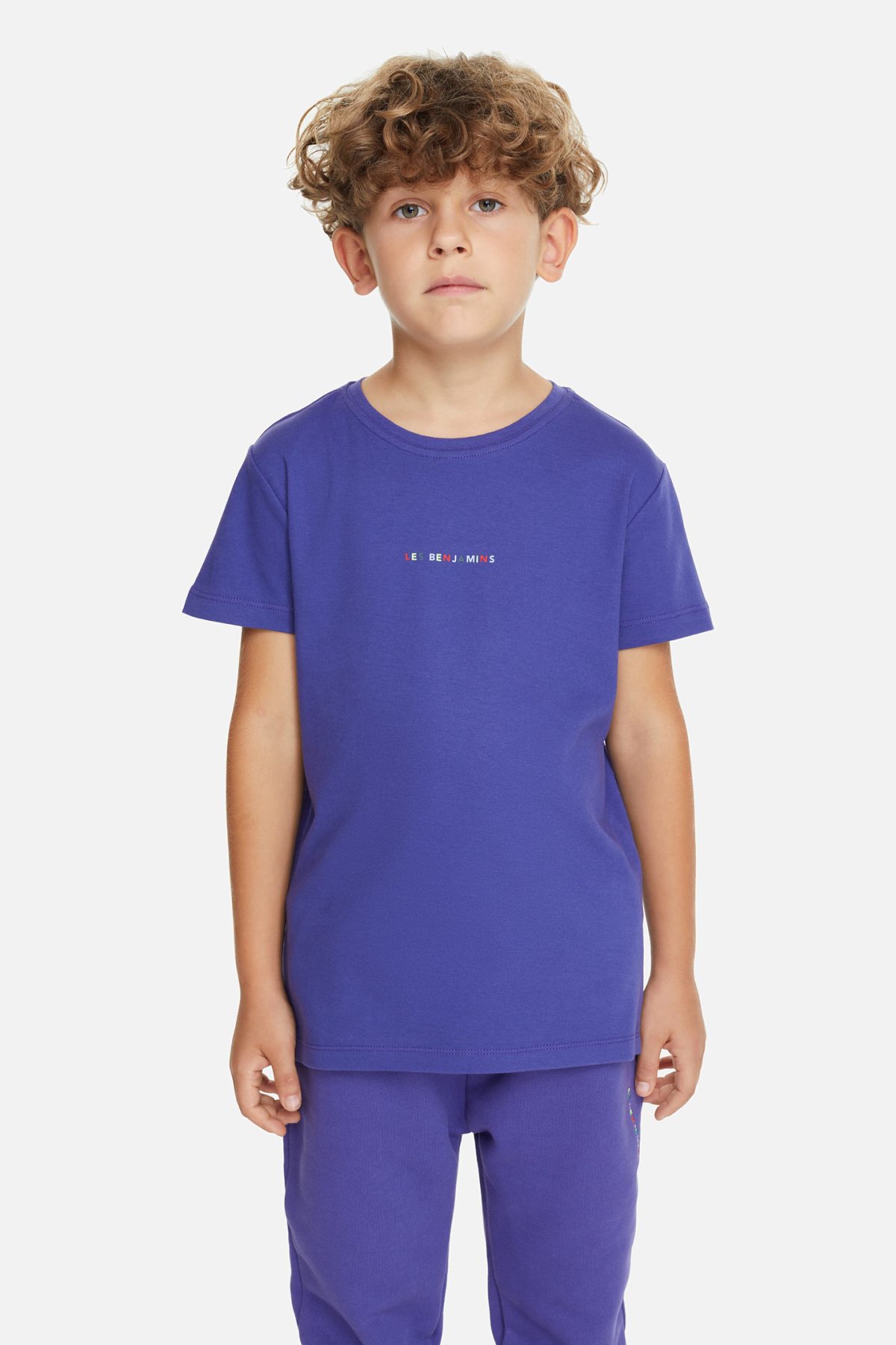 Les Benjamins Kids Sleeve Tee 501 Plum Purple - Görsel 2