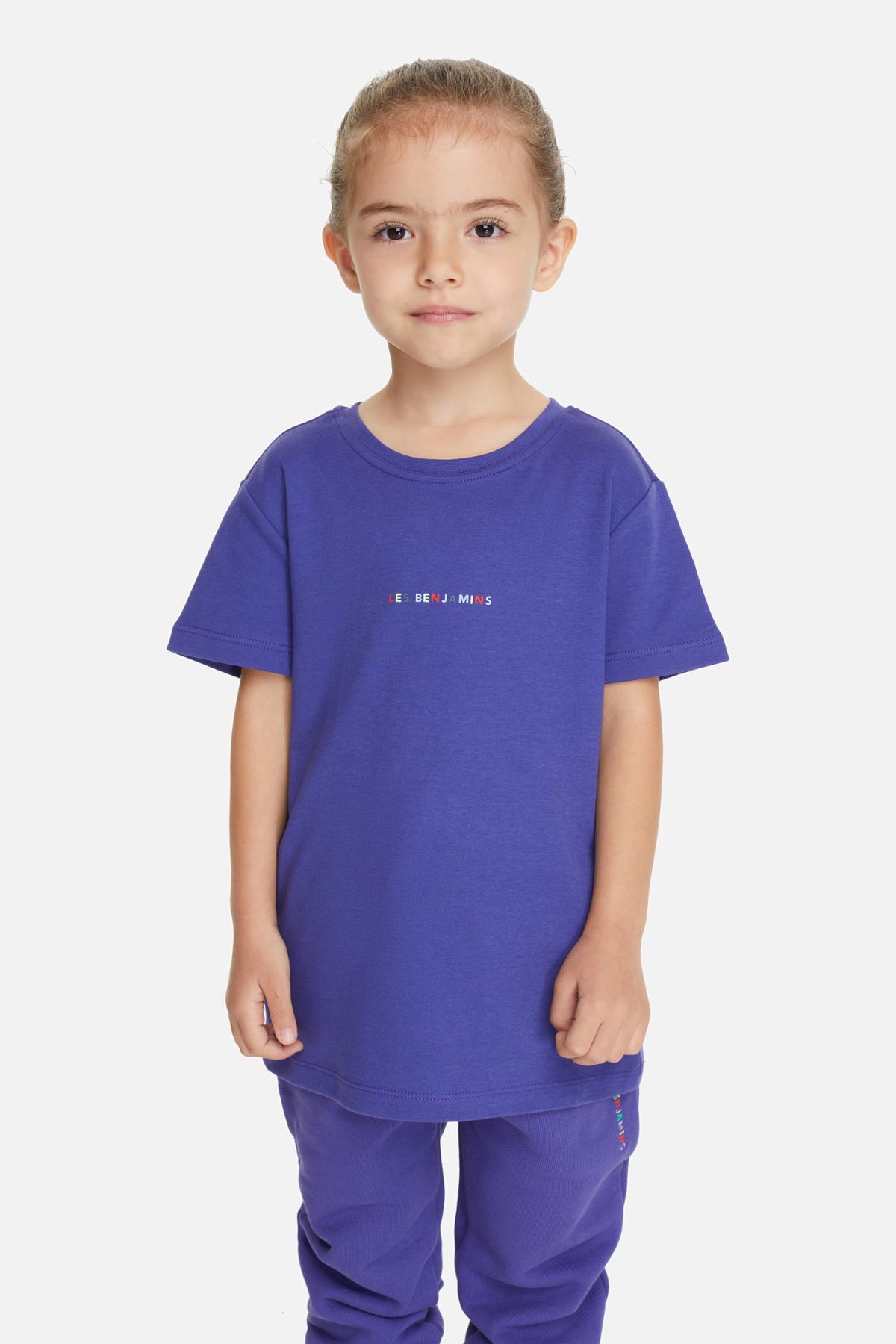 Les Benjamins Kids Sleeve Tee 501 Plum Purple - Görsel 7
