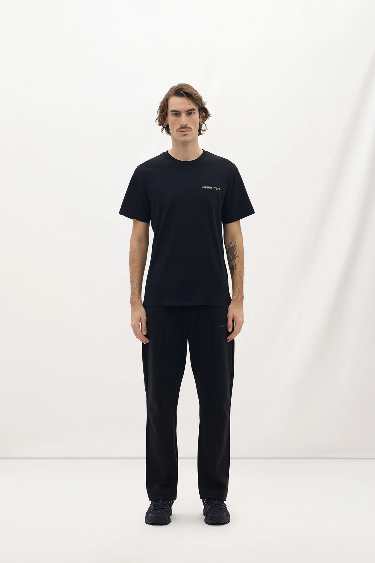 Les Benjamins Regular Tee 002 Black - Görsel 3