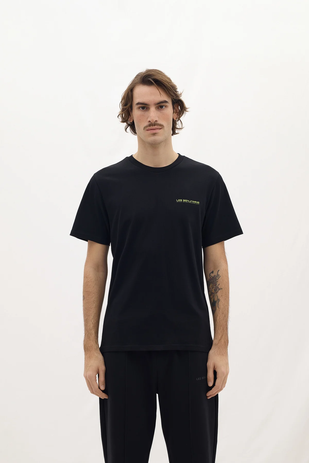 Les Benjamins Regular Tee 002 Black - Görsel 4