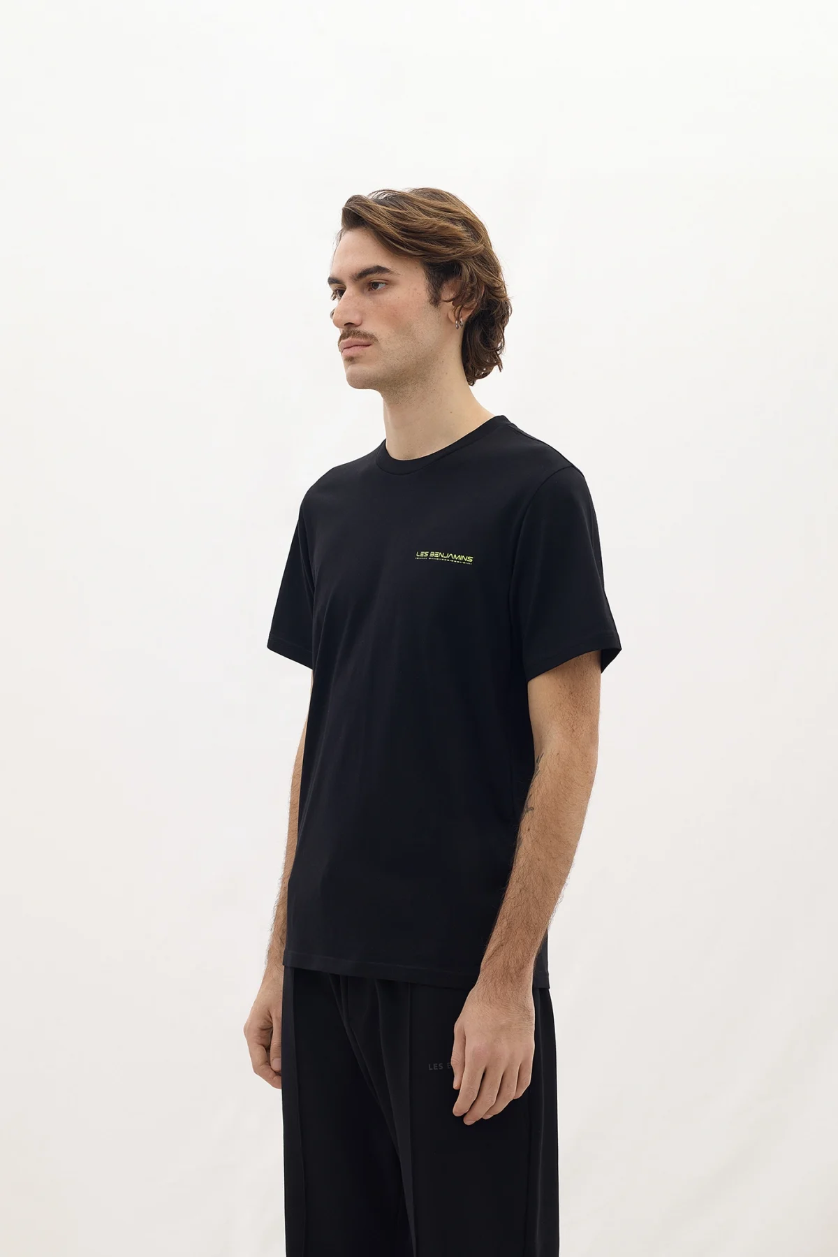 Les Benjamins Regular Tee 002 Black - Görsel 5