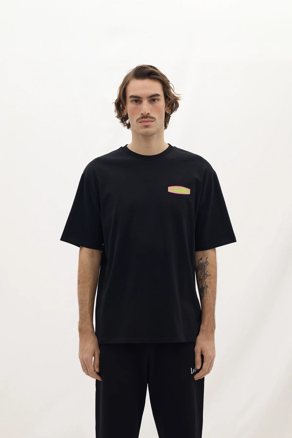 Les Benjamins Regular Tee 005 Black - Görsel 4