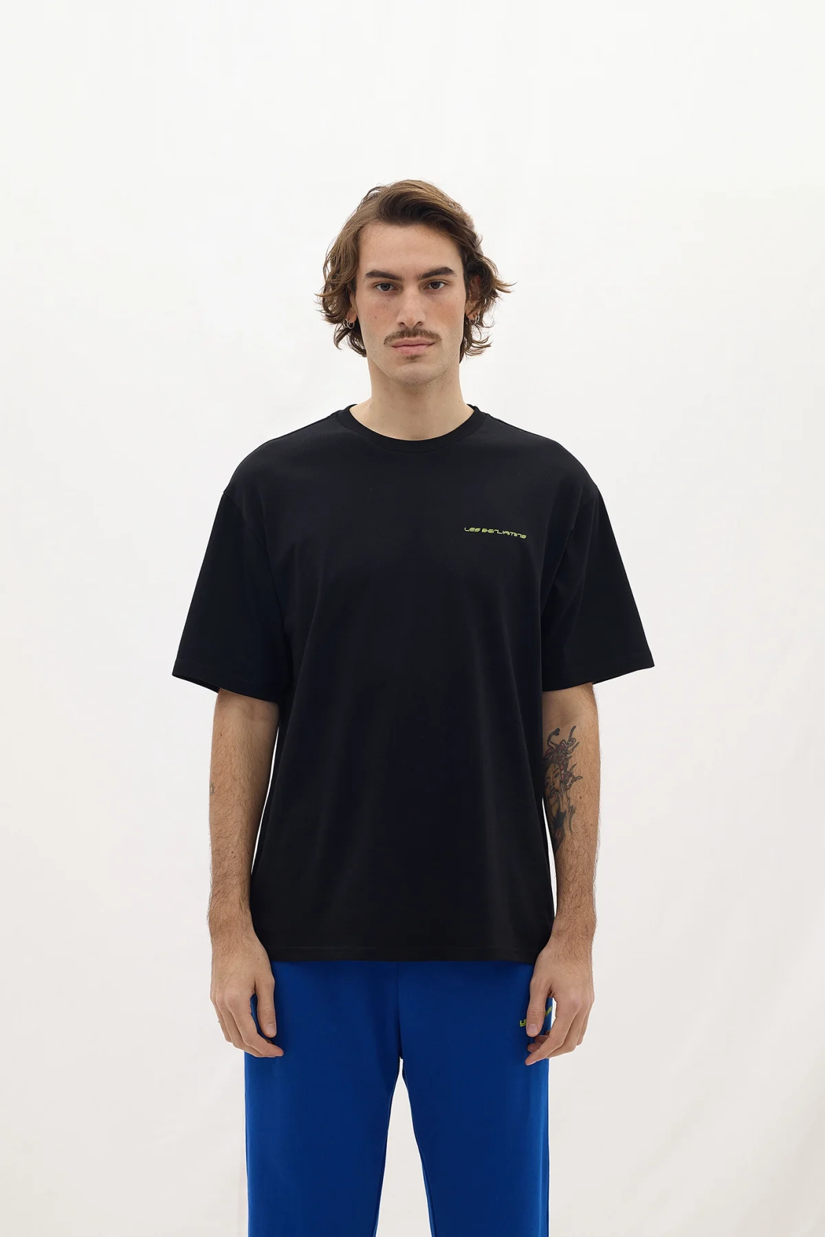 Les Benjamins Regular Tee 007 Black - Görsel 4