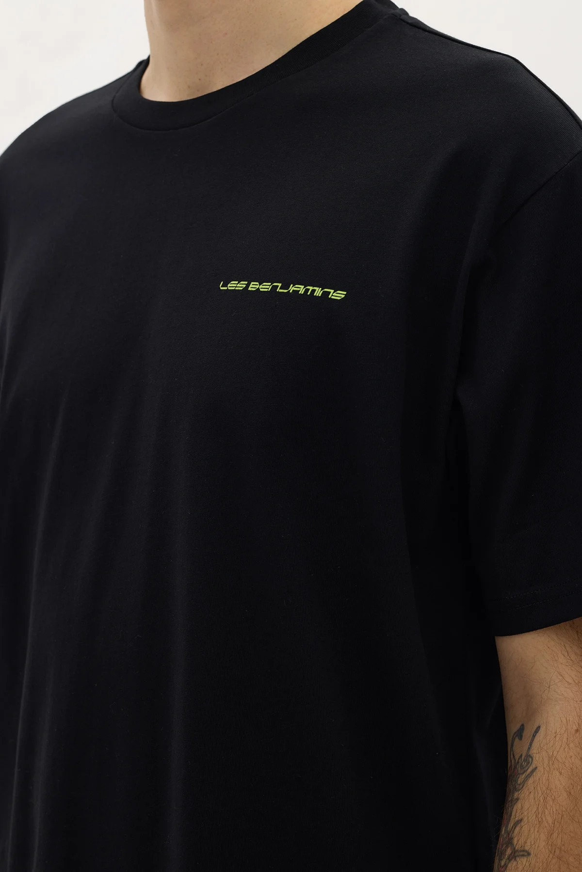 Les Benjamins Regular Tee 007 Black - Görsel 7