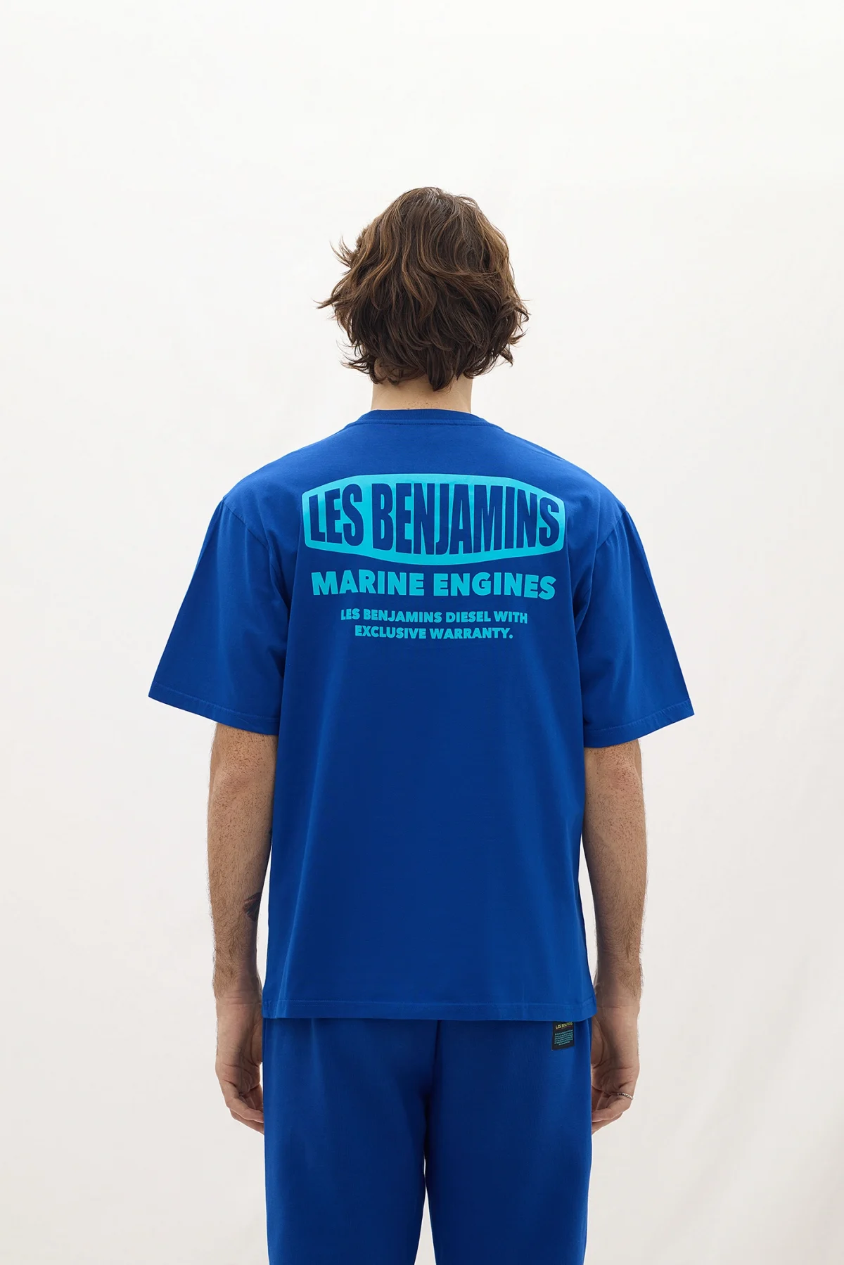 Les Benjamins Regular Tee 010 Blue Fireball - Görsel 2
