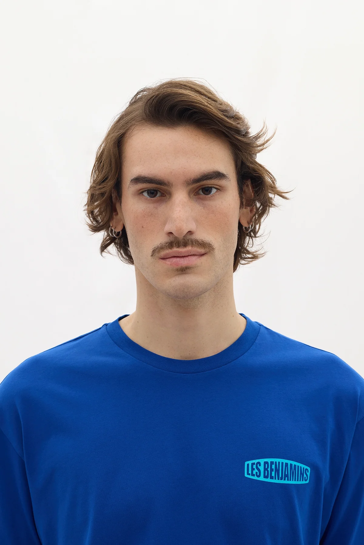 Les Benjamins Regular Tee 010 Blue Fireball - Görsel 6